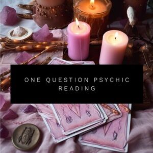 One Question Psychic Tarot Reading With Crystals Intention Pouch